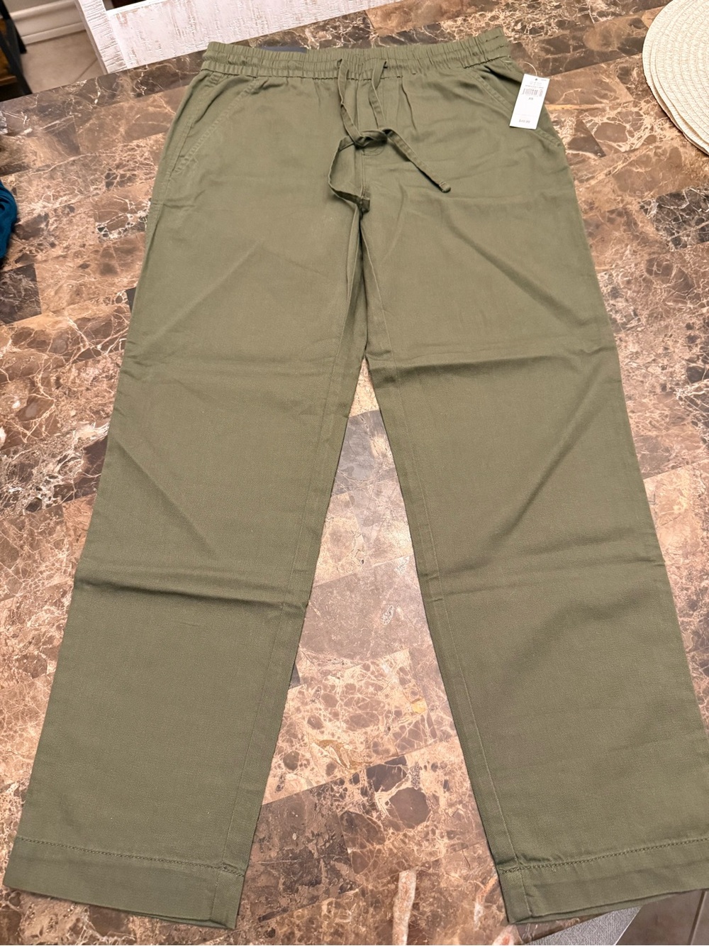 Banana Republic Olive Green Drawstring Chinos